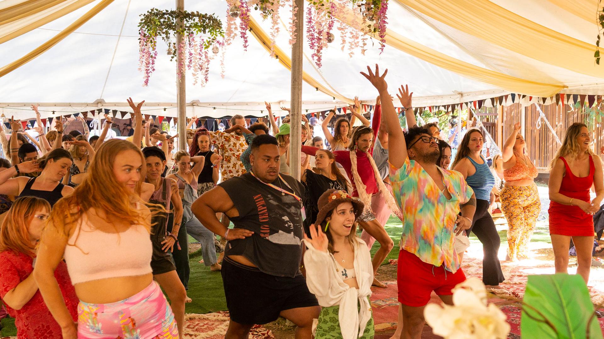 Jungle Love Festival Workshop in action